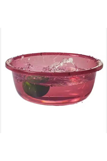 OEM Multifunctional basin, plastic, transparent, 23*17 cm, Red