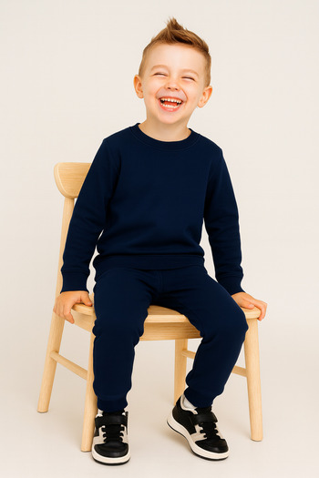Mai Perla Unisex Karyoka Detailed Woolen Winter Tracksuit Set (1-5 Years)