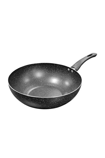 Generic KITCHEN MASTER NON STICK INDUCTION WOK 28 CM, GREY, KMW002-GREY, COOKING WOK, WOK PAN, STIR-FRY PAN