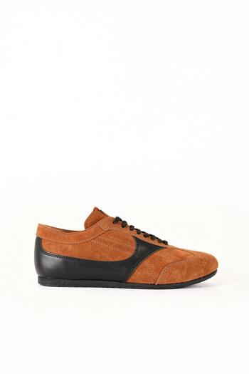 GIESTO Partial Leather Brown Shoes