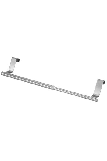 Generic Stainless Steel Retractable Towel Rack, Over Door Hanging Bath Towel Shelf with 34cm Horizontal Bar