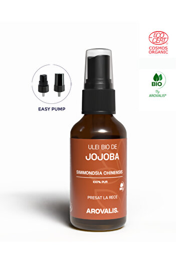 Arovalis. ULEI VEGETAL BIO DE JOJOBA (Simmondsia chinensis) 100% PUR -100ml
