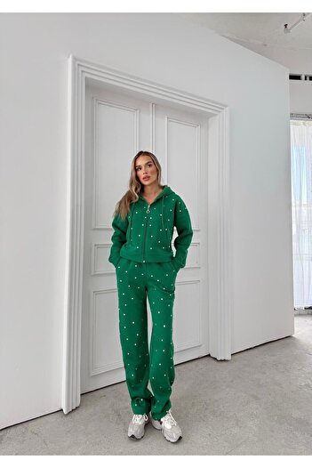 ANATOLIATEKSTILE 🍁🍂Casual women's tracksuit, thick, with pebbles, comfortable, elegant and modern