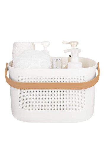 Generic TERRIFI Plastic Shower Caddy Basket with Handles, Portable Small Shower Caddy, Suitable for Bathroo