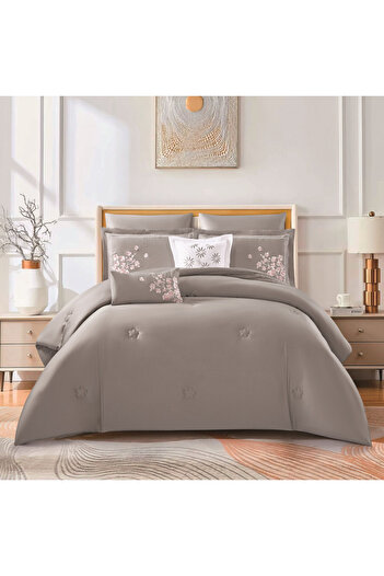 Levore Livori 100% Cotton Luxury Summer Bedspread for Double Bed Size 200x200 cm, 8 Pieces, 240 Thread Count