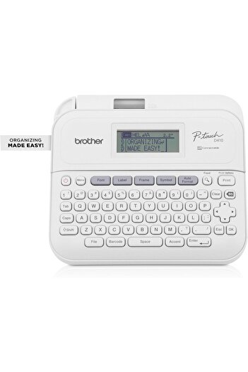 Brother جهاز P-Touch PT-D410VP لطباعة الملصقات المتقدمة للمنزل/المكتب