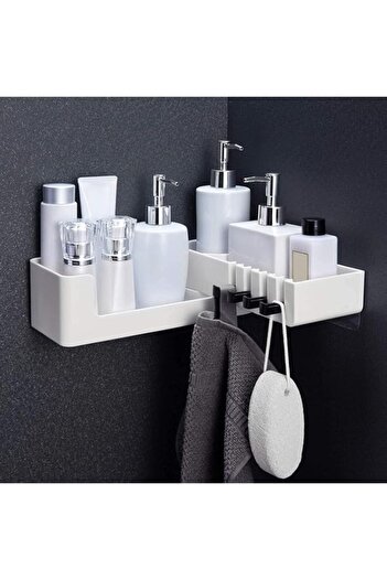 Generic Joyzzz Corner Shower Caddy, Adhesive Waterproof Bathroom Organizer with 4 Storage Shelves, Sturdy M