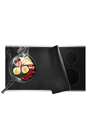 KitchenRaku GREENHC 78x52 cm Induction Cooktop Protection Mat (can be cut) - food grade silicone wit