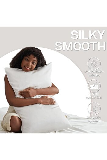 COOYA Simulated silk solid color polyester pillowcase envelope pillow