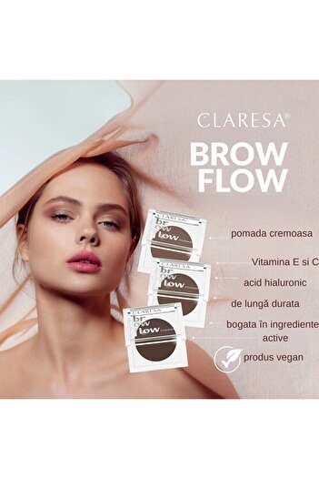 Claresa Brow Flow! Eyebrow Pomade, 01, Taupe Blonde,