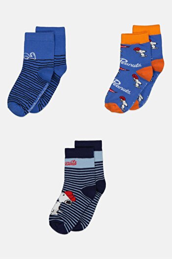 Hamleys Kids Boy 3 Pair Character Crew Socks, Multicolor