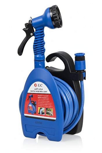 DLC Water Spray Gun with 7 Adjustable Modes | 10m Expandable Hose | Random Color
