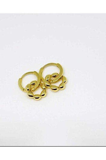 ÖZÜM TAKI Women's Steel Hook Earrings Gold