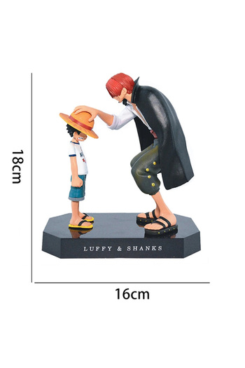 BANDAI A Anime Figure One Piece Luffy Four Emperors Shanks Straw Hat Luffy Action Figure Monkey D Luffy Co.