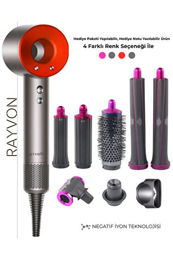 RAYVON Saç Kurutma Ve Şekillendirici Full Set 8in1