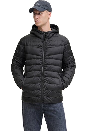 Jack & Jones JACK &JONES West Light Puffer Hood jacket - 12283196-Black