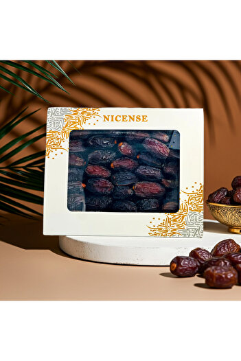 nicense Premium Medjoul Dates – Medium Size 1Kg Gift Box | Super Moist & Juicy | Ramadan Special | Healthy