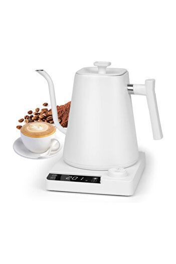 Generic KT10 PRO Electric Kettle 1L - Stainless Steel with Temperature Control Electric Kettle (White)