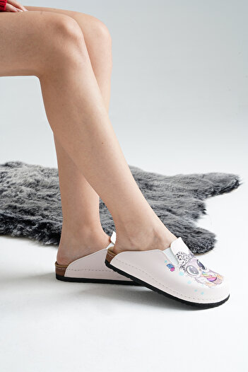 DOGİYE 8039 Penguin Printed Sabo Slippers