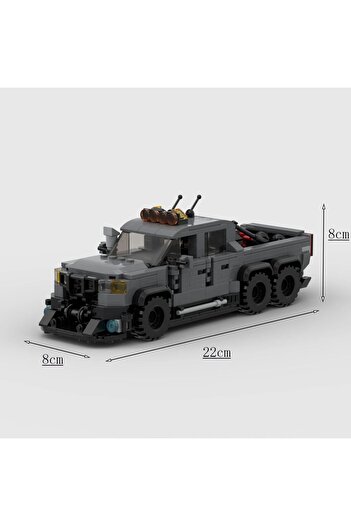 Choice 009-VelociRaptor 6X6 MOC-42826 Ford Veloci Raptor Model Bricks Road Racing SUV Supercar Racing Vehic