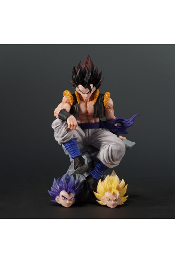 BANDAI Gogeta 23cm/9.06in Anime Dragon Ball Figure Gogeta Action Figures Pvc Statue Collection Model Toys G
