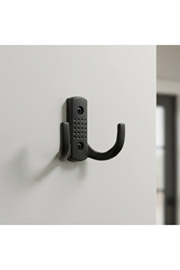 CAN METAL Dotted Metal Hanger Stylish Coat Rack Hanger Wardrobe Furniture Hanger (Screws Included)(10 Pcs)