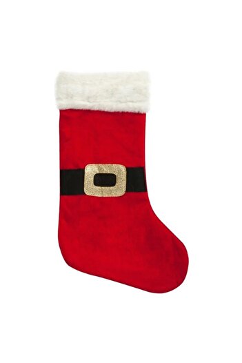 OEM Christmas decorative boot, size 41 x 25 cm, Red/White