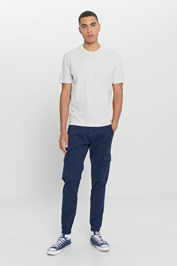 AC&Co / Altınyıldız Classics Сині еластичні штани Slim Fit