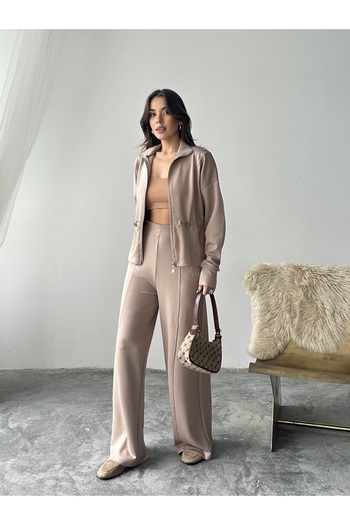 solena sln Women's Cardigan Pants Modal Set