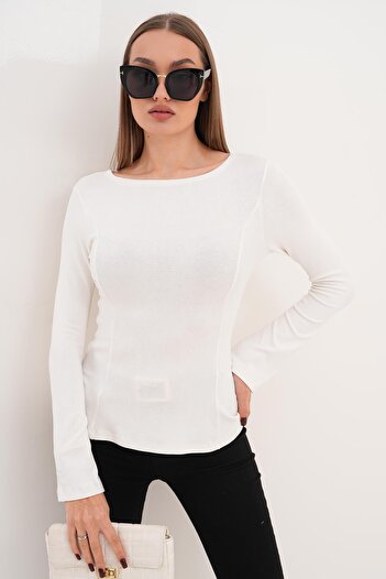 ŞİMAL Women's Spanish Sleeve Flounce Blouse 255336 -