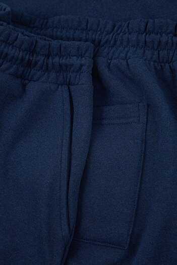 Trendyol Collection Σετ αθλητικής φόρμας Navy Blue Regular/Normal Cut Basic Open Leg Plus Size TMNAW26TS00001
