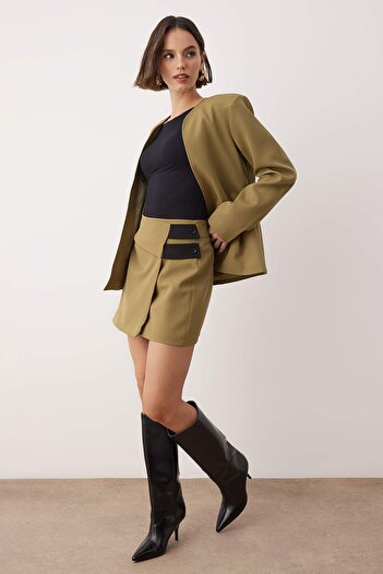 Trendyol Collection Khaki Skirt Twoaw26Et00135