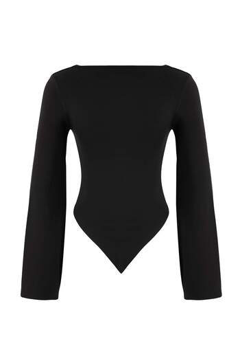 Trendyol Collection Black Knitted Blouse Twoaw26Bz00283