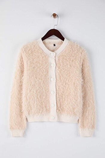 Trendyol Collection Beige Knitwear Cardigan Twoaw26Hi00279