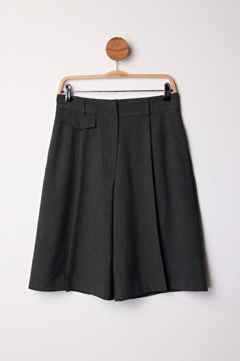 Trendyol Collection Anthracite Long Fabric Shorts & Bermuda Twoaw26Sr00052