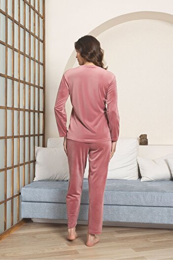 Asel Kadın Kadife Pijama Takımı