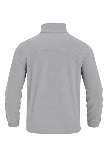 GENIUS STORE Men's Polar Bato Collar Full Zipper Pocketed Fleece Bato-Polar