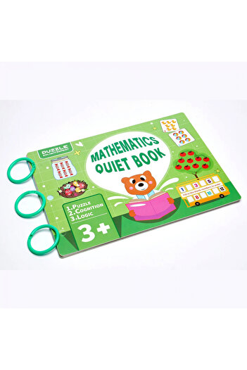 Toyska Carte educativa cu stickere reutilizabile Quiet Book, Matematica, multicolor