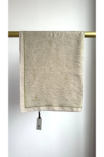 Silk Home Mayda Shawl - Mink-Green