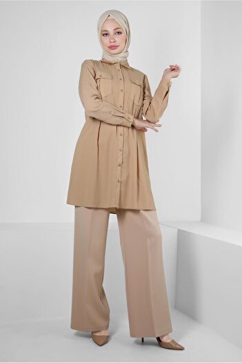 Alvina SHIRT COLLAR BUTTONED TUNIC 43855
