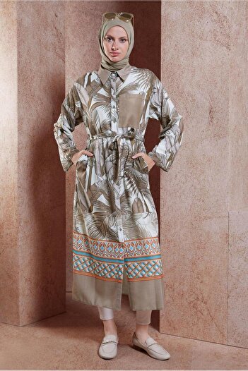 Alvina 44772 Patterned Linen Tunic - Effect Design