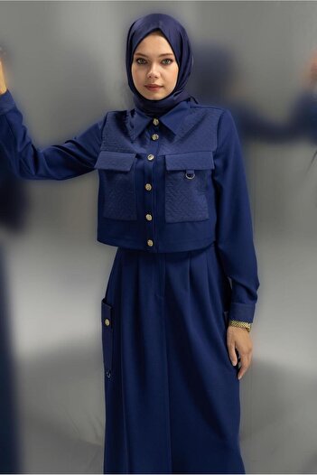 Alvina 45141 Model Shirt Collar Skirt Suit