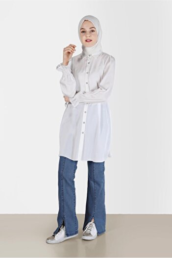 Alvina Belden Birded Satin Tunic 41488
