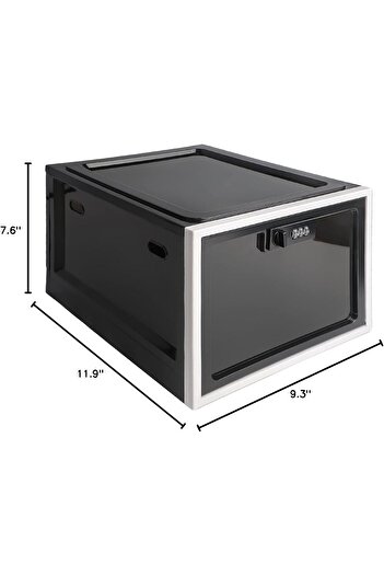 fulina Medicine Lock Box,Refrigerator Lockable Box for Food Storage Locker,Lockbox with Combination Lock