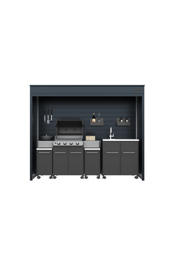 Parkingbox PREMIUM BARBEQUE BOX L2400xH2260xA800 GRI ANTRACIT/MARO