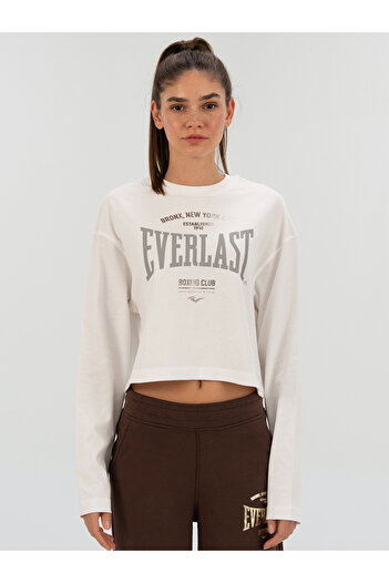EVERLAST Γυναικείο μακρυμάνικο μπλουζάκι Bronx NYC White