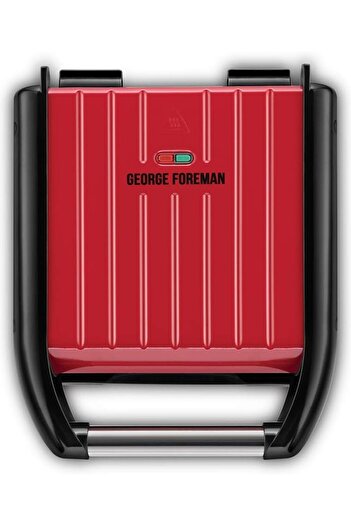 George Foreman Gf-25030-56 Steel Cmpt. Red Grill and Toaster