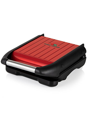 George Foreman Gf-25030-56 Steel Cmpt. Red Grill and Toaster