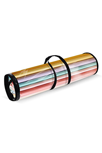 Choice 80X22CM Gift Wrapping Paper Storage Bag New Storage Bag Transparent Bag Zipper Packaging with Handle