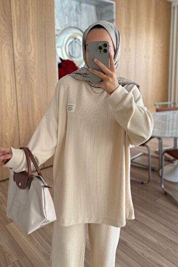 Ka Hijab Twill Sportswear - Stone